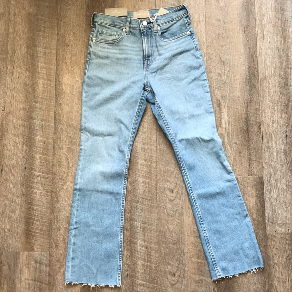 NWT Everlane High Rise Kick Crop Jean